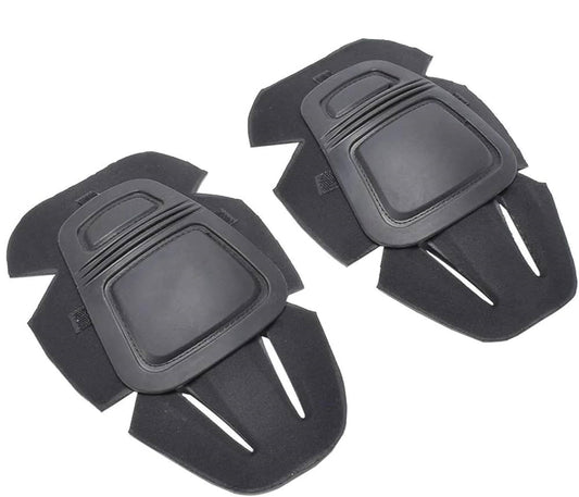 Introducing the Warfare Media OPFOR G3 Kneepads in black. These protective knee pads feature a hard outer shell and soft inner padding for optimal comfort. Designed with ventilation slits and segmented layers, they provide excellent flexibility and perfectly complement your G3 cut trousers. Displayed side by side on a plain, white background, the OPFOR G3 Kneepads are now available for pre-order.