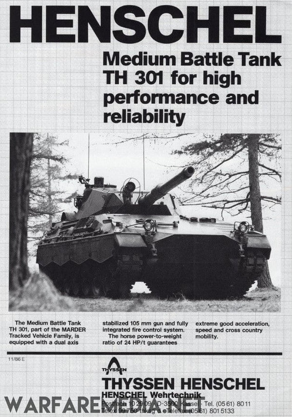 Th301 TH301 TAM Light Tank Sales Ad – Warfare Media