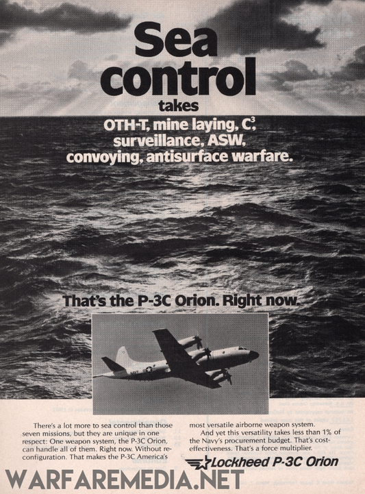 P3 Orion "Sea Control" Sales Ad